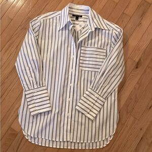 NWT BANANA REPUBLIC BUTTON UP SHIRT - OVERSIZED XS FIT - DROP SHOULDERS